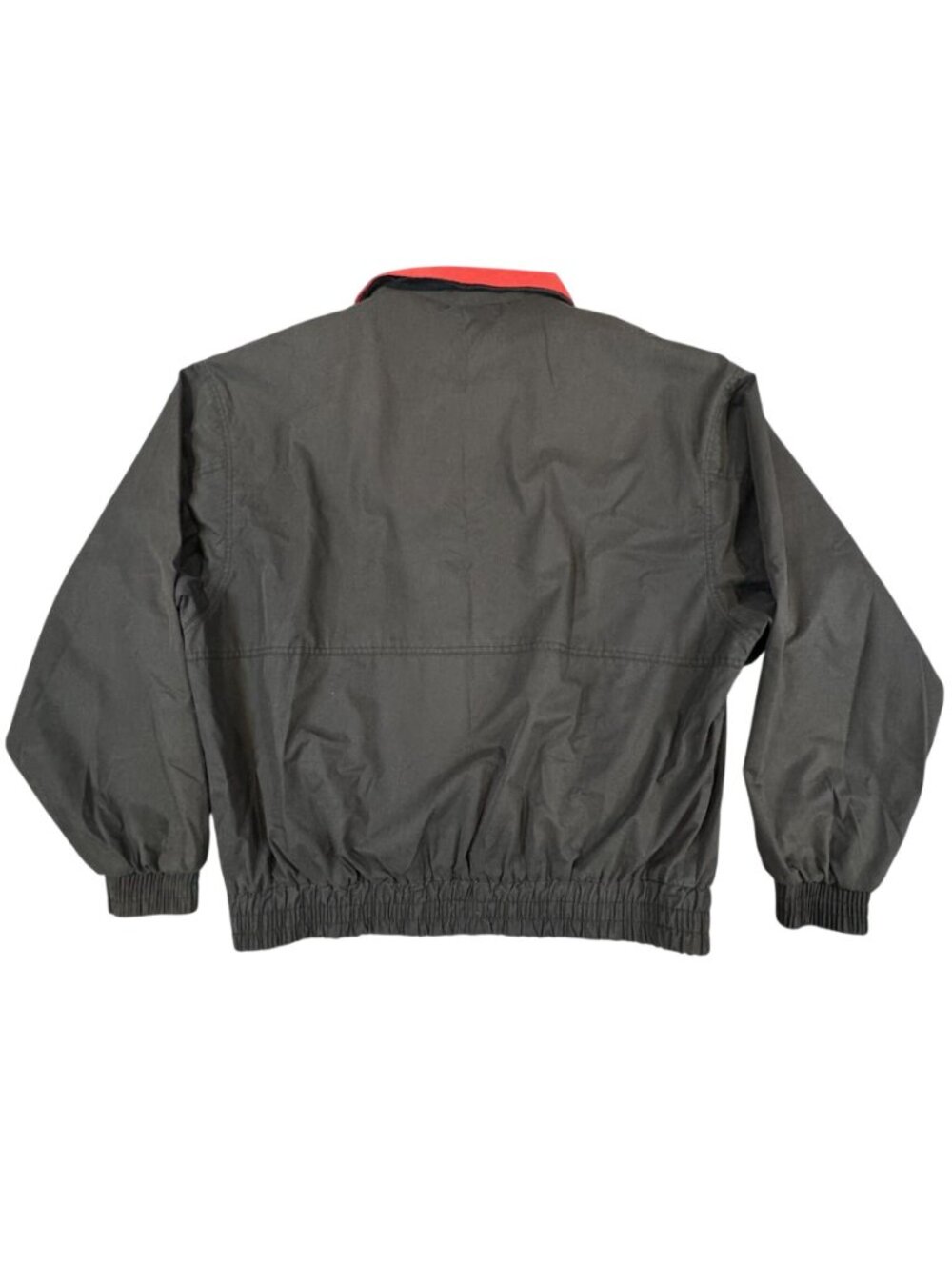 Vintage Turning Point Grasshopper Your Next Mower Jacket Size XL Black Red Pocke - Picture 2 of 16